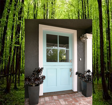 double door wainscoting