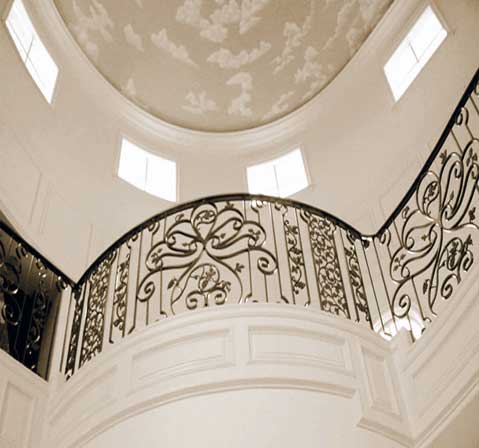 double door wainscoting