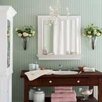 hallway single panel wainscot